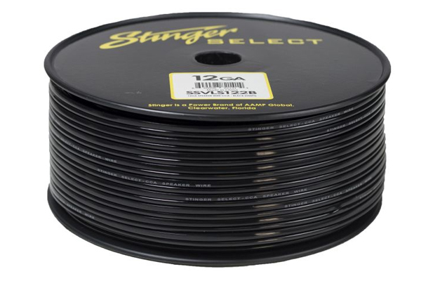  SSVLS122B / Stinger Select VL Black 12 Ga Speaker Wire - 250 ft